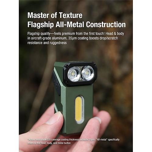 KLARUS E8 Dual-Light EDC El Feneri 1000 lmen