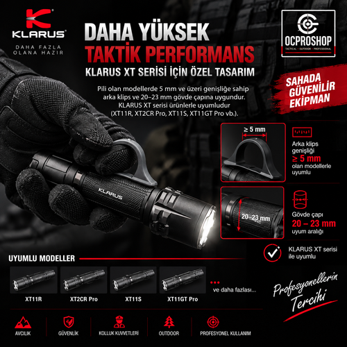 Klarus KTR1 - Taktik Fener Kontrol ve Cam K�rma Halkas�