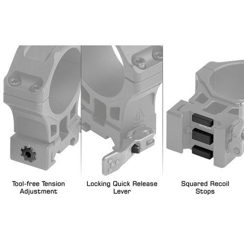 Leapers UTG Accu-Sync QR 34mm T�fek D�rb�n Aya�� (High)