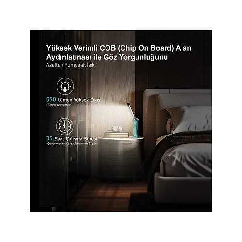 WL1 �ift Y�nl� Manyetik LED �al��ma Lambas� (Uzun �al��ma S�resi)