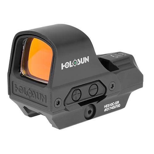Holosun HE510C-GR Solar Multi-Reticle Open Reflex Sight (2 MOA & 65 MOA Circle)