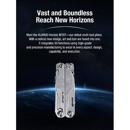 KLARUS EDC Multitool MT07 20 Fonksiyonlu