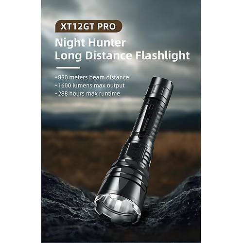 Klarus XT12GT PRO Hunting KIT Avclk seti - Uzun Menzilli Taktik Fener