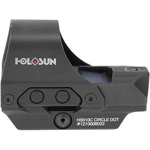 Holosun HS510C Solar Multi-Reticle Open Reflex Sight (2 MOA & 65 MOA Circle)