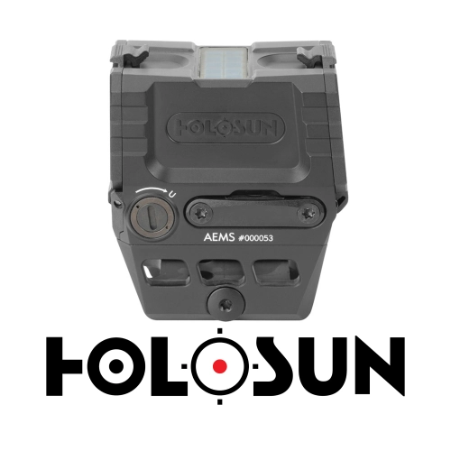 Holosun AEMS Enclosed Solar Multi-Reticle Green Dot (2 MOA & 65 MOA Circle)