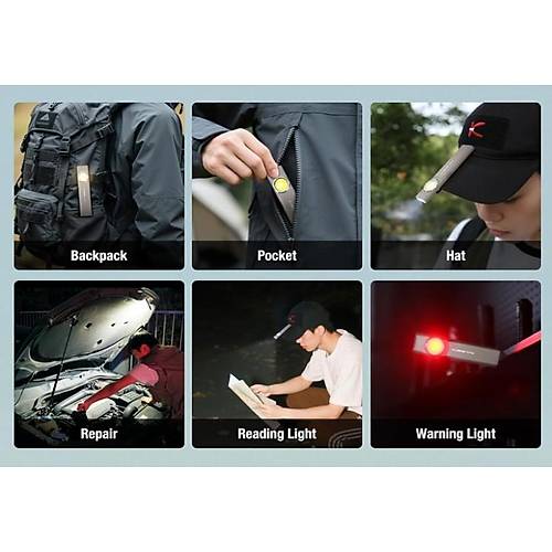 Klarus E5 Plus  Ultra nce, Manyetik, arjl LED Fener