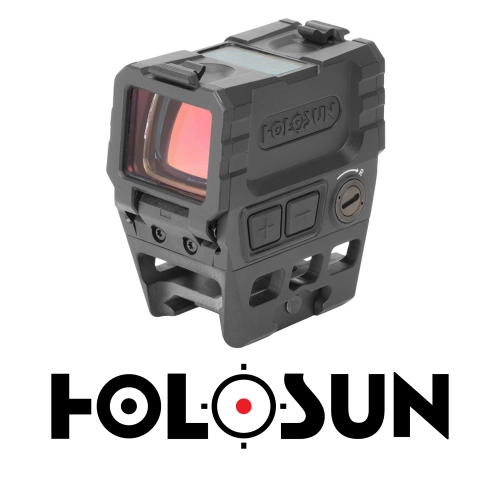 Holosun AEMS Enclosed Solar Multi-Reticle Green Dot (2 MOA & 65 MOA Circle)