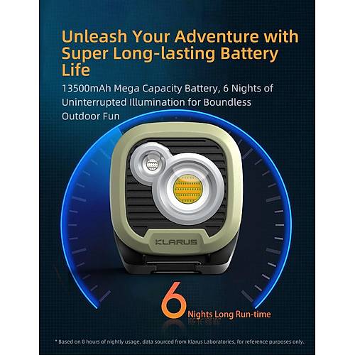 KLARUS WL3 arjl Kamp ve alma Lambas