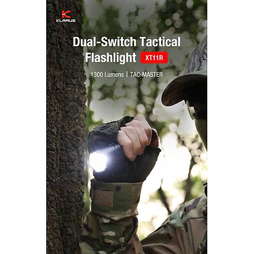 Klarus XT11R -1300 L�men Taktik El Feneri (K�l�f Hediyeli)
