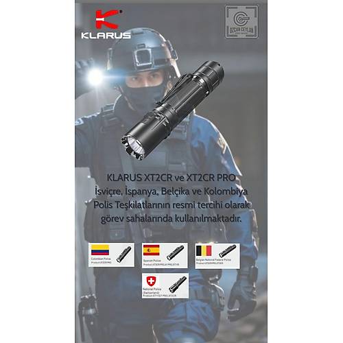 Klarus XT2CR Pro Taktik Fener -2100 lmen