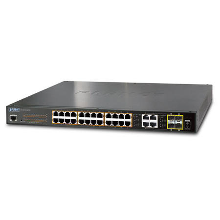 Planet PL-GS-4210-24PL4C 24 Port Gigabit PoE+ 4 Port SFP 440W PoE Yönetilebilir Switch