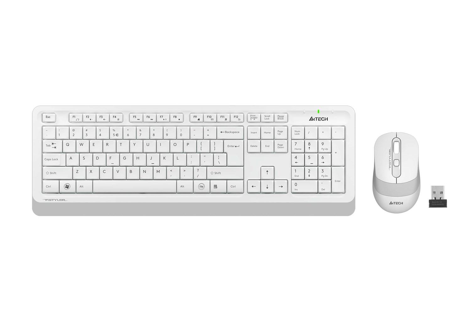 A4 Tech FG1010 Q TR Multimedia Kablosuz Beyaz Klavye Mouse Seti