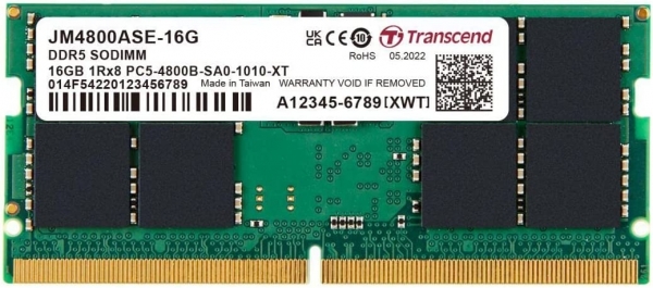 Transcend JM4800ASE-16G 16 GB DDR5 4800Mhz CL22 Notebook Bellek