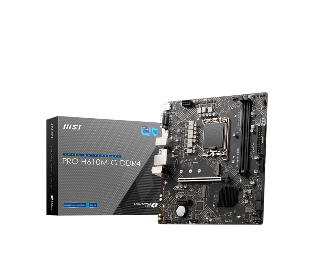 Msi PRO H610M-G DDR4 Sc-1700 H610 DDR4 3200Mhz M.2 USB3.2 Gigabit mATX INTEL Anakart