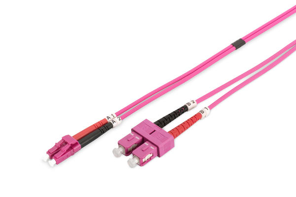 Digitus DK-2532-03-4 3 Mt LC-SC 50/125 Duplex Multimode OM4 Patch Cord Kablo