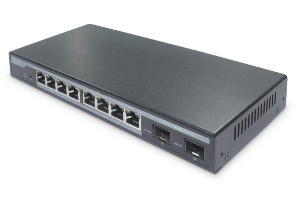 Digitus DN-95344 8 Port Gigabit PoE 86W 2 Port SFP Layer 2 Yönetilebilir PoE Switch