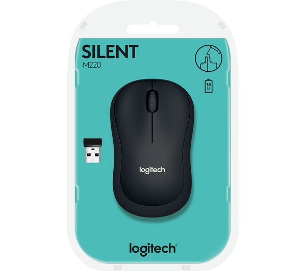 Logitech 910-004878 M220 Slient Charcoal Siyah Kablosuz Mouse