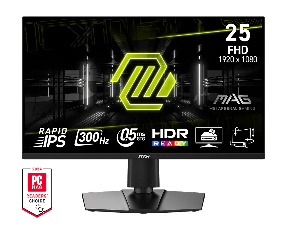 Msi MAG 255PXF 24.5 inch 1920x1080 0.5ms 300Hz HDMI DP Rapid IPS Prenium Monitör
