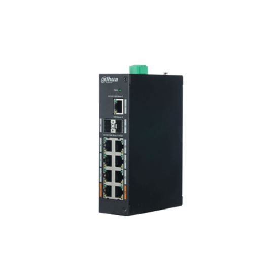 Dahua PFS3211-8GT-120-V2 8 Port Gigabit PoE 2 Port SFP Yönetilemez PoE Endüstriyel Switch