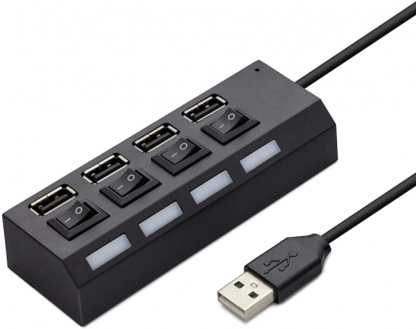 Hadron HDX7008 USB 2.0 to 4 Port USB 2.0 Anahtarlı Usb Çoklayıcı