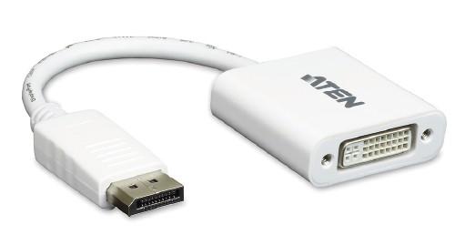 Aten VC965 DISPLAY PORT to DVI-I (24+5) 1080p Erkek-Dişi Beyaz Dönüştürücü Adaptör