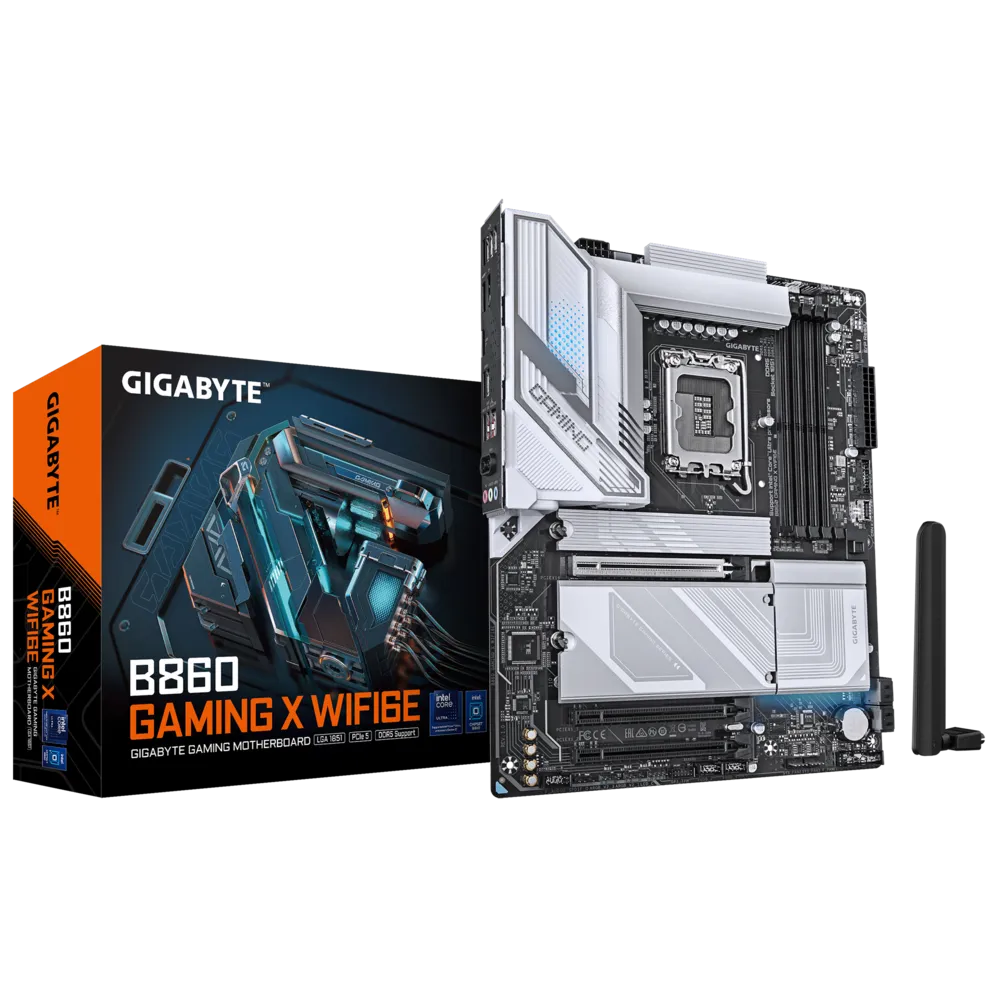 Gigabyte B860 GAMING X WIFI6E Sc-1851 DDR5 9066Mhz 2xM2 Wifi 6E 2.5Gbit ATX INTEL Anakart