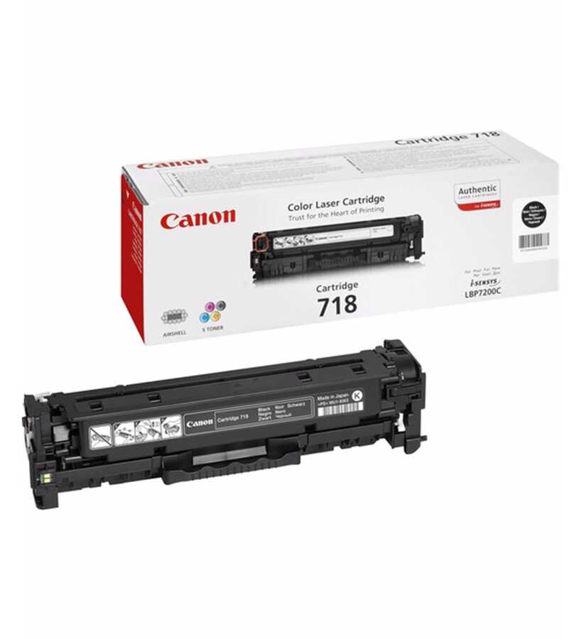 Canon 2662B002 CRG-718BK 3.400 Sayfalık Siyah Orijinal Lazer Toner