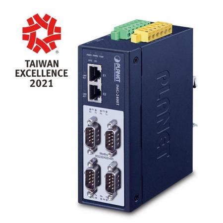 Planet PL-IMG-2400T 4 Port RS232 RS422 RS485 2 Port 10/100TX Endüstriyel Gateway