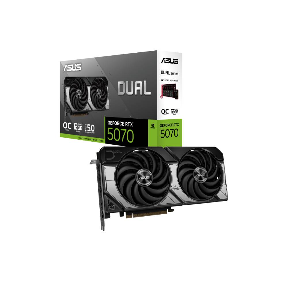 Asus DUAL-RTX5070-O12G 12 GB GDDR7 GeForce RTX 5070 192bit DLSS4 NVIDIA Ekran Kartı