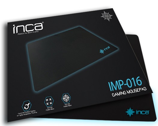 Inca IMP-016 220x290x3mm Small Siyah Oyuncu Mouse Pad