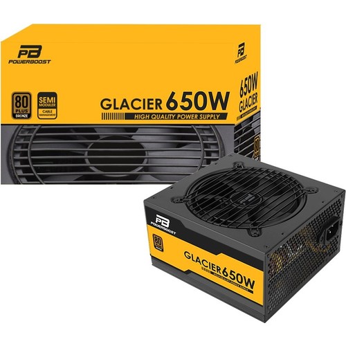 PowerBoost BST-ATX650BEU 650W 80 Plus Bronze 12cm Fanlı Yarı Modüler Brio Power Supply
