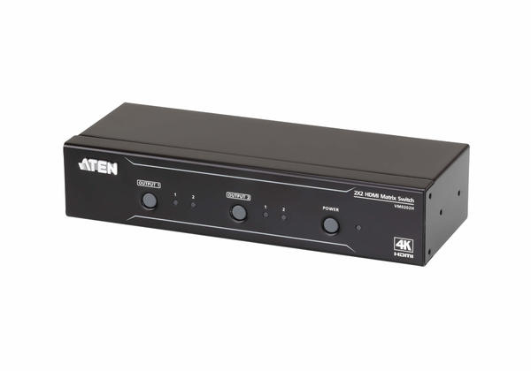 Aten VM0202H 2 Port HDMI Girişi 2 Port HDMI Çıkışlı 4K 4096x2160 Dişi-Dişi HDMI Matrix Switch