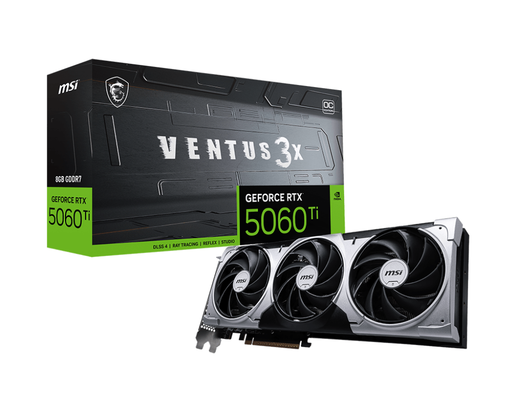 Msi RTX 5060 TI 8G VENTUS 3X OC 8 GB GeForce RTX 5060 TI VENTUS 3X OC 128Bit NVIDIA Ekran Kartı