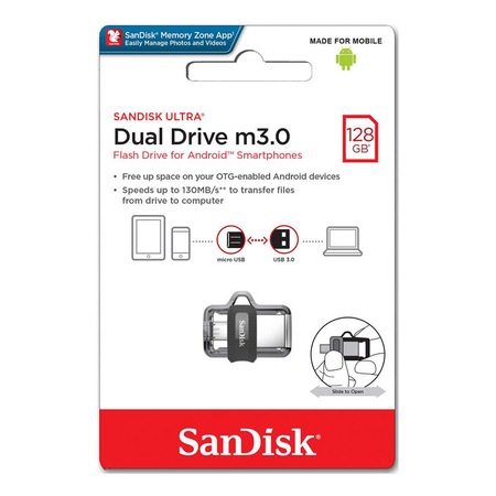 Sandisk SDDD3-128G-G46 128 GB USB Dual M3.0 USB 3.1 Flash Bellek