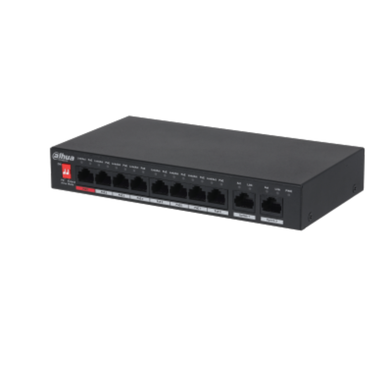 Dahua PFS3010-8ET-96 8 Port 10/100Mbps PoE 2 Port Uplink 96W Masaüstü PoE Switch