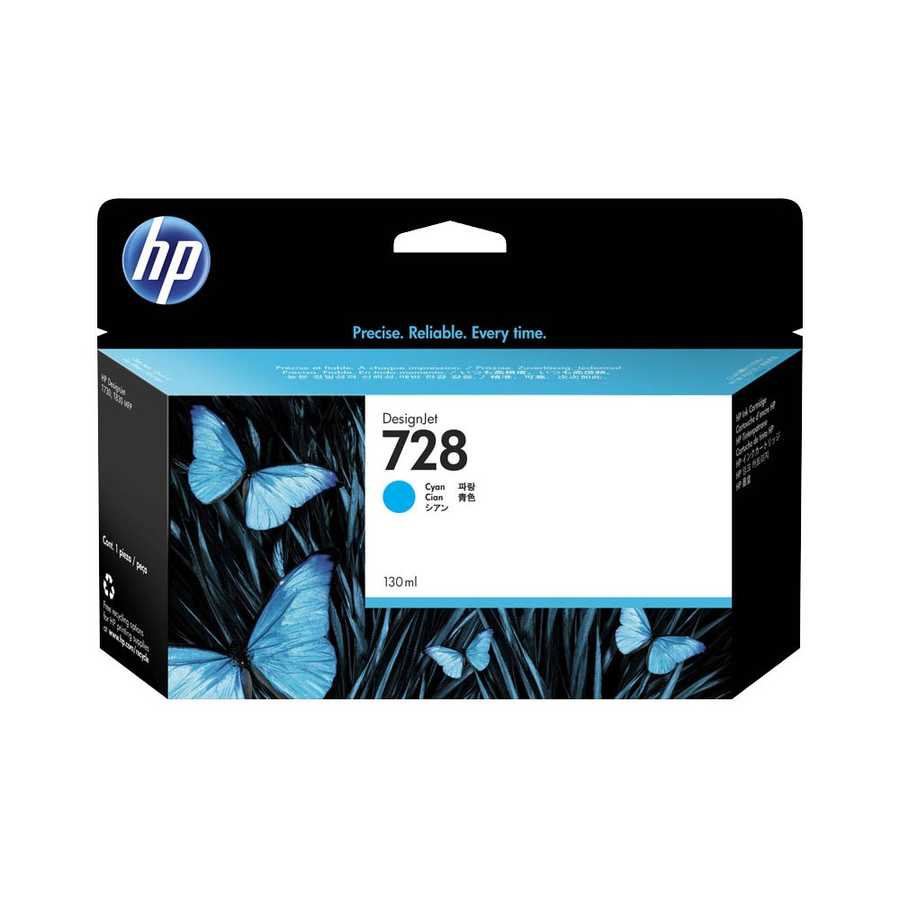 Hp F9J67A 728 130 Ml Geniş Format Mavi Orijinal Inkjet Kartuş