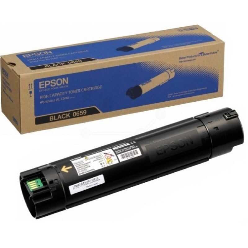 Epson C13S050659 0659 13.700 Sayfalık Yüksek Kapasiteli Siyah Orijinal Lazer Toner