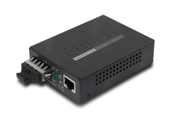 Planet PL-GT-802S 10/100/1000Base-T - 1000Base-Lx Sc SM 10Km Media Converter