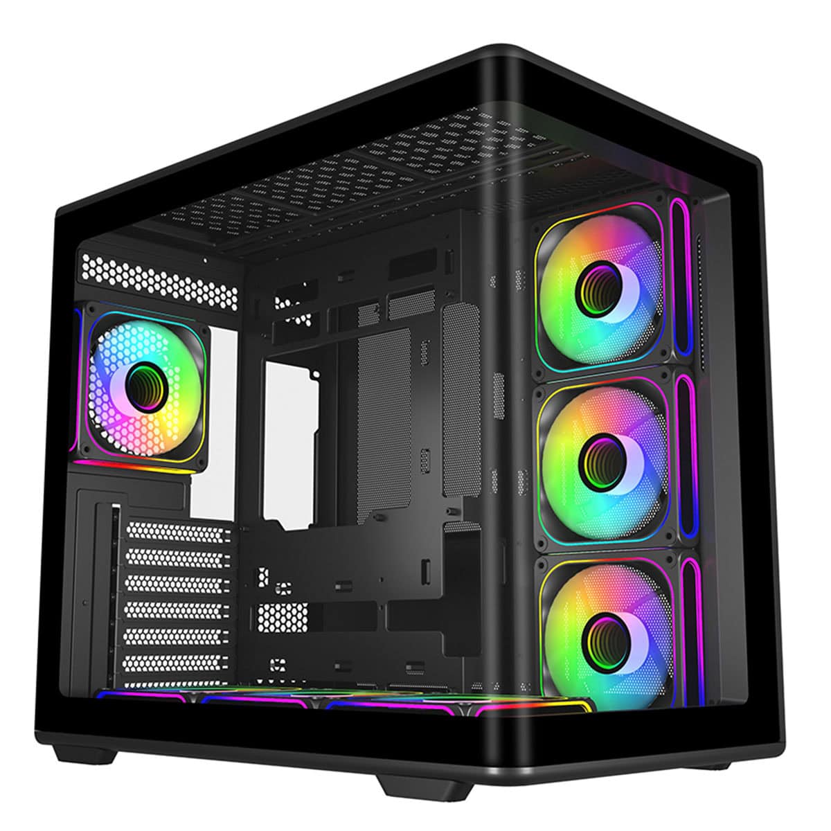 Cooler Master E600-KGNN-S02 PSU YOK Elite 600 Curve TG 3x12cm ARGB Fanlı Bilgisayar Kasası