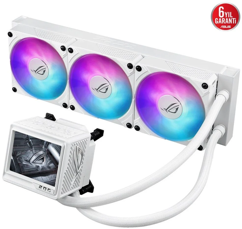 Asus ROG RYUJIN III 360 ARGB EXTREME 3x12cm ARGB Fanlı AMD-INTEL 3.5 LCD Beyaz Sıvı Soğutma Sistemi