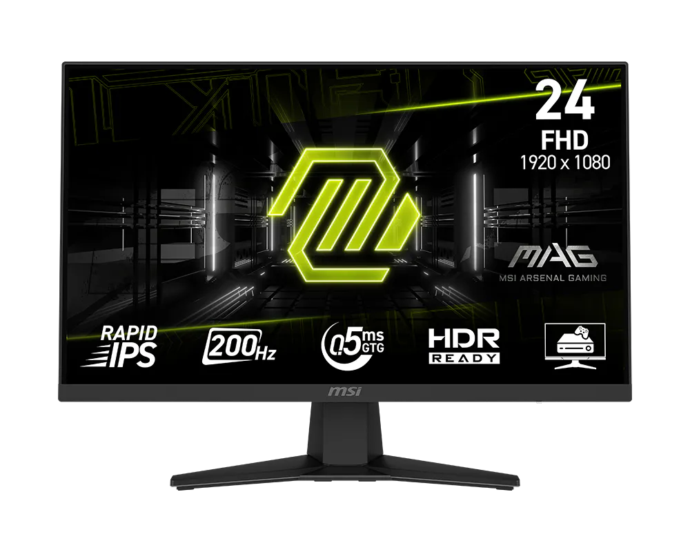 Msi MAG 244F 23.8 inch 1920x1080 0.5ms 200Hz HDMI DP Rapid IPS Prenium Monitör