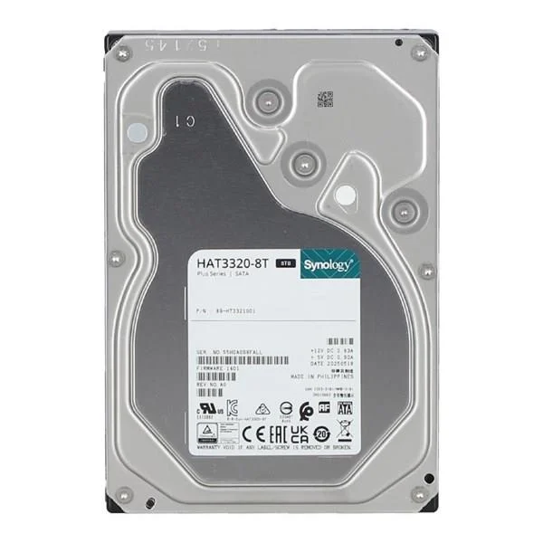 Synology HAT3320-8T 8 TB 7200Rpm 512MB SATA 3.5 inch NAS Harddisk