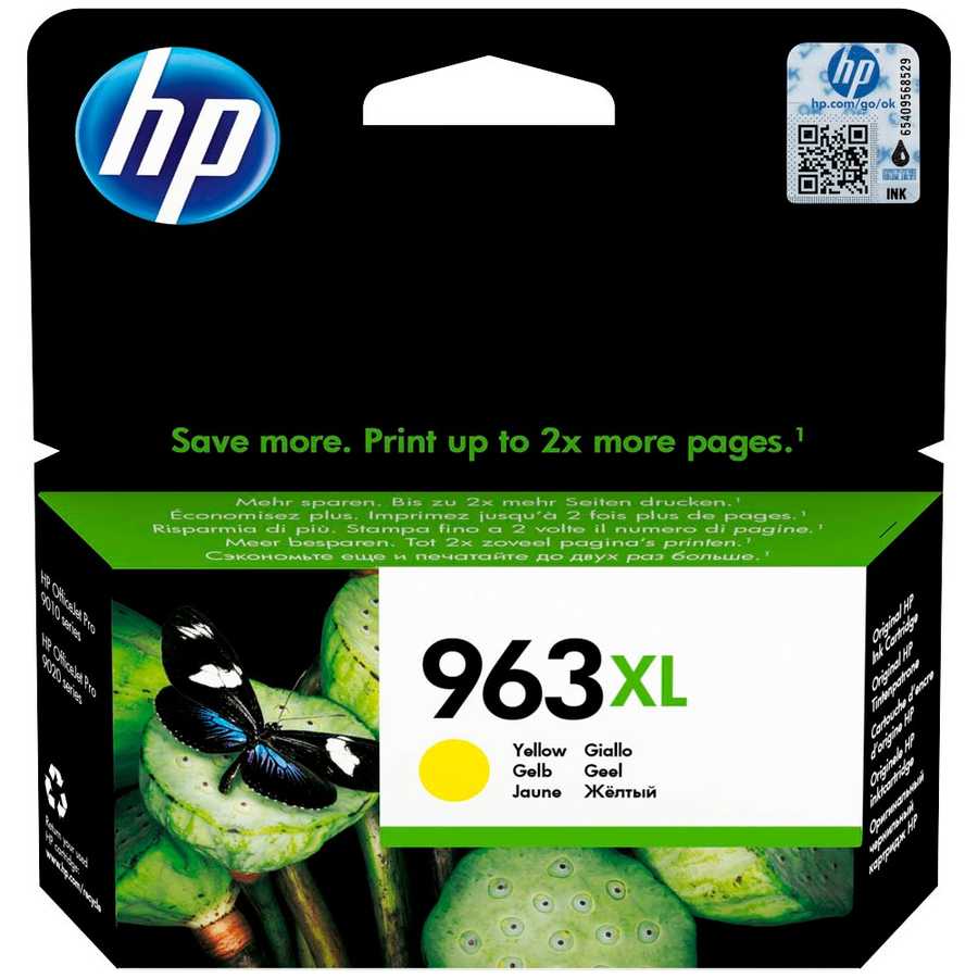 Hp 3JA29AE 963XL 1.600 Sayfalık Yüksek Kapasiteli Sarı Orijinal Inkjet Kartuş