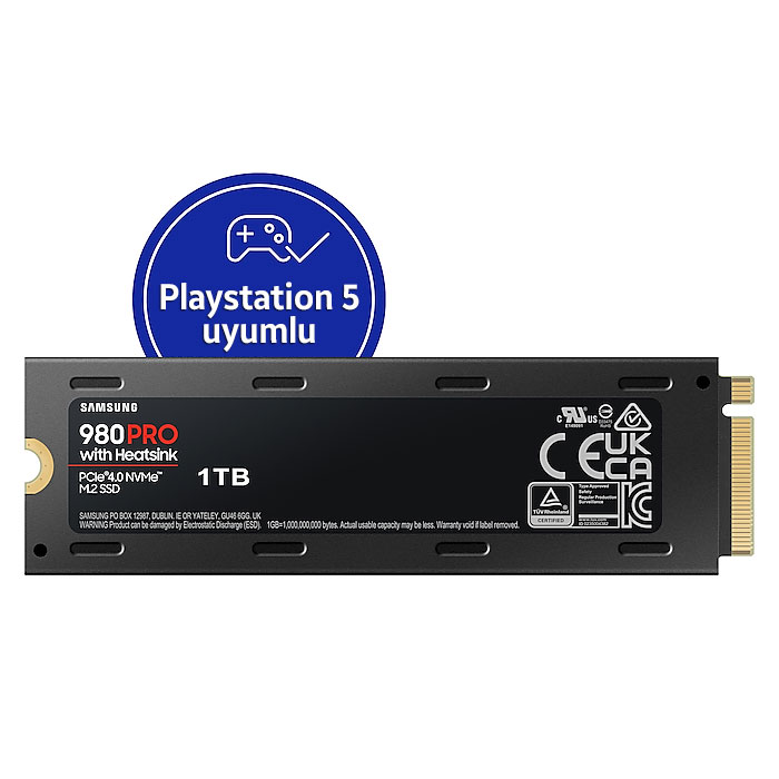 Samsung MZ-V8P1T0CW 1 TB 960 Pro 7000-5000Mb/s PCIe Gen 4.0 x4 NVMe M.2 22x80 SSD Harddisk