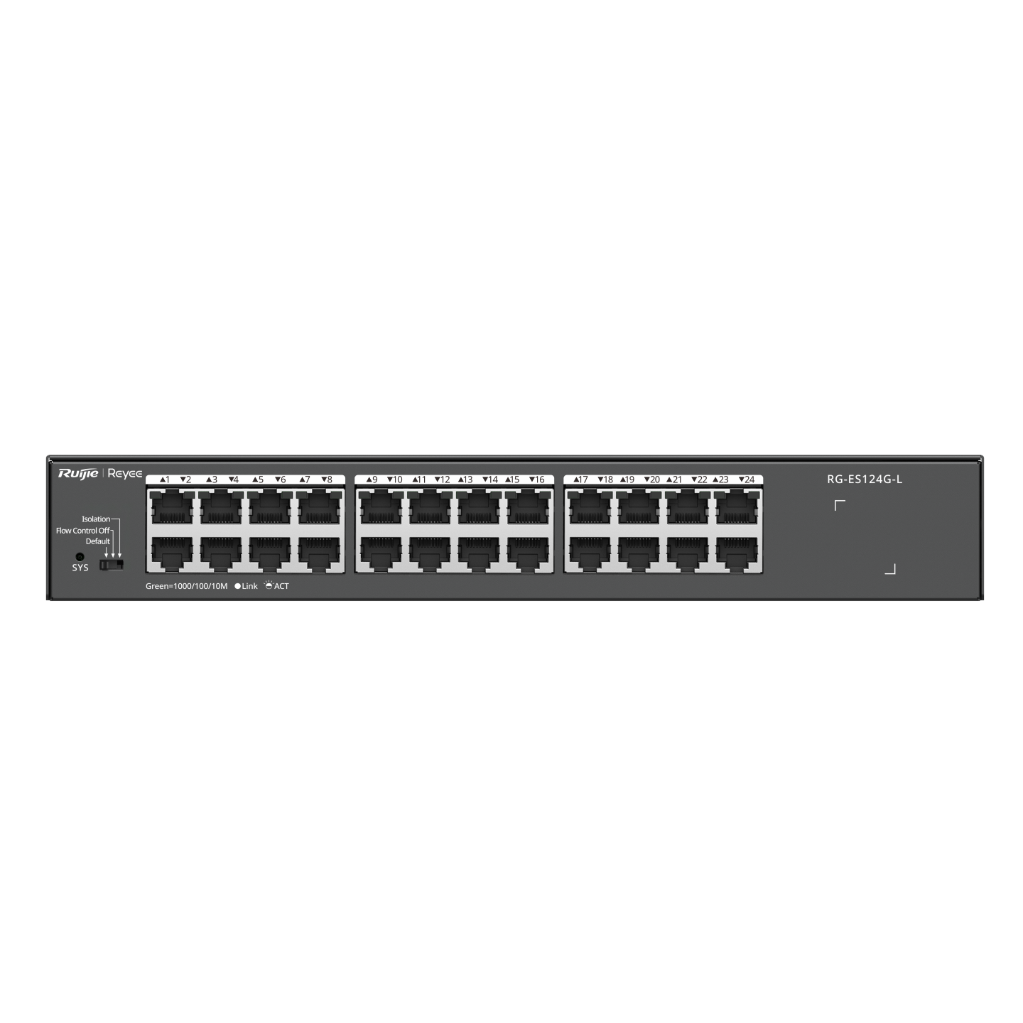 Ruijie RG-ES124G-L 24 Port Gigabit Metal Kasa Rack Mount Ethernet Switch