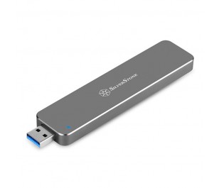 Silverstone SST-MS09C USB 3.1 Type A Gen2 to M2 SATA Alüminyum Disk Kutusu