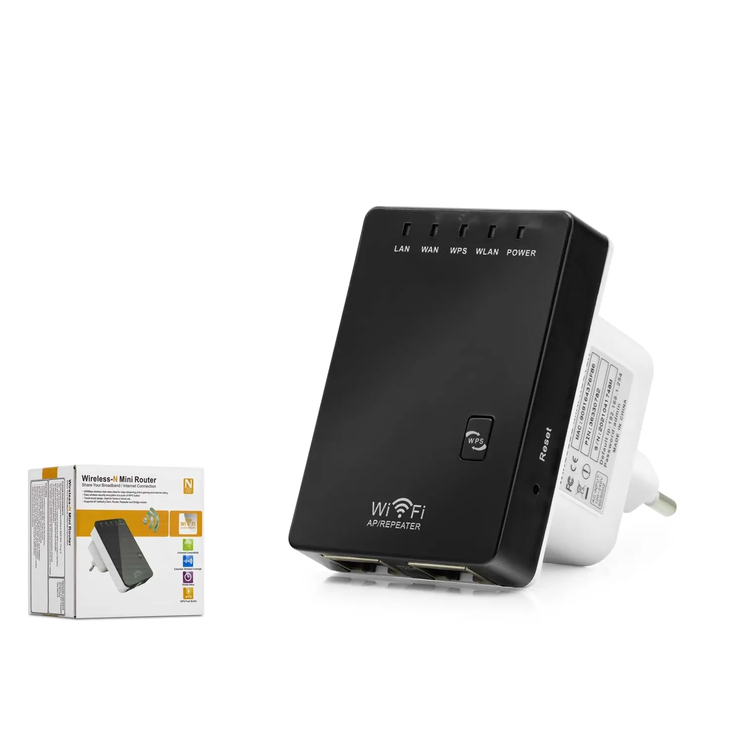 Hadron HD9101 1 Port 10/100Mbps 300Mbps Wi-Fi Menzil Genişletici