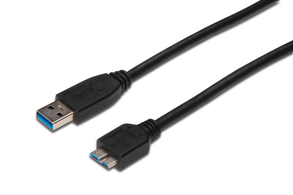 Digitus AK-300116-010-S 1 Mt USB 3.0 to micro USB B Erkek-Erkek AWG28 UL USB 3.0 Kablo