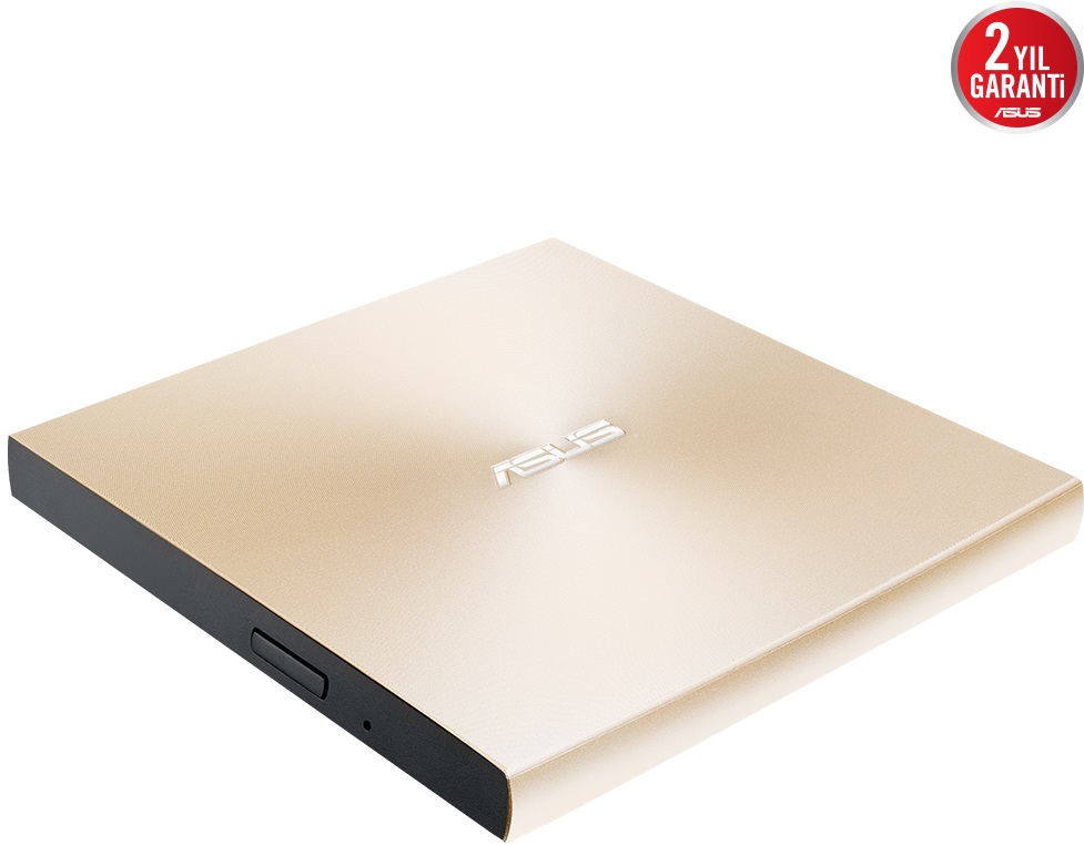 Asus ZENDRİVE-U8M SDRW-08U8M-U M-Dik Destekli Metal Kasa İnce USB Altın Harici Optik Yazıcı Okuyucu