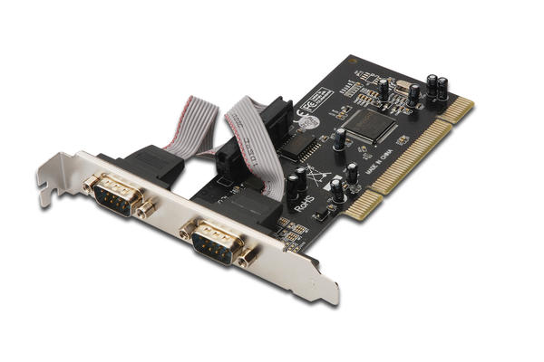 Digitus DS-33003 2 Port Seri DB9 Erkek MCS9865 Chipsetli PCI Kartı